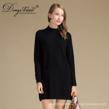 Custome Knitted Pullover Korean Fashion Girl Style Merino Wool Sweater With Good Price